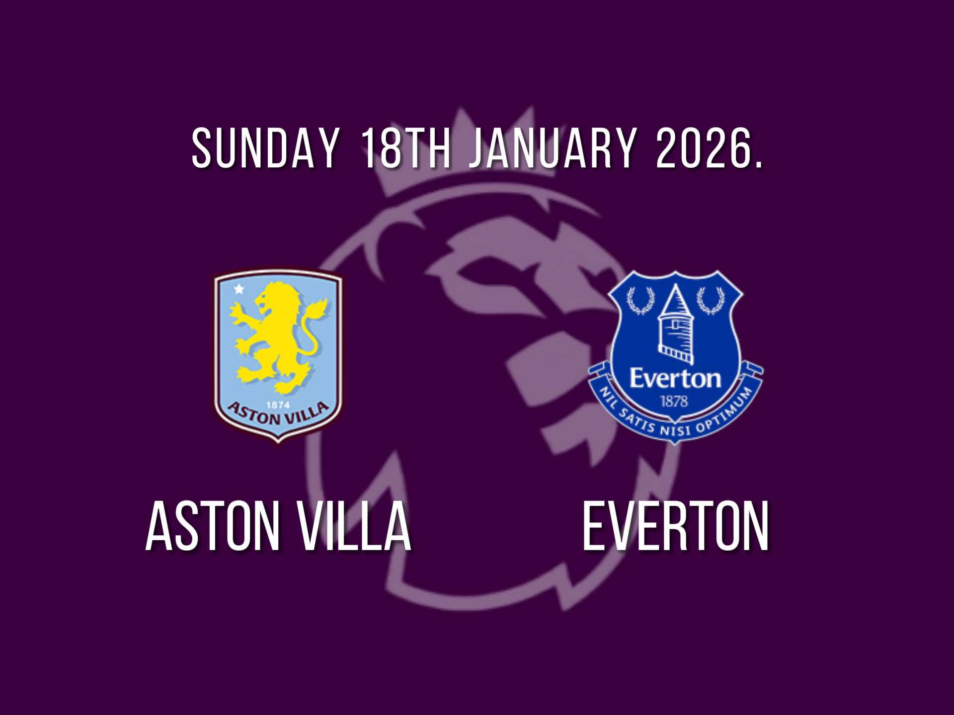 Aston Villa vs Everton
