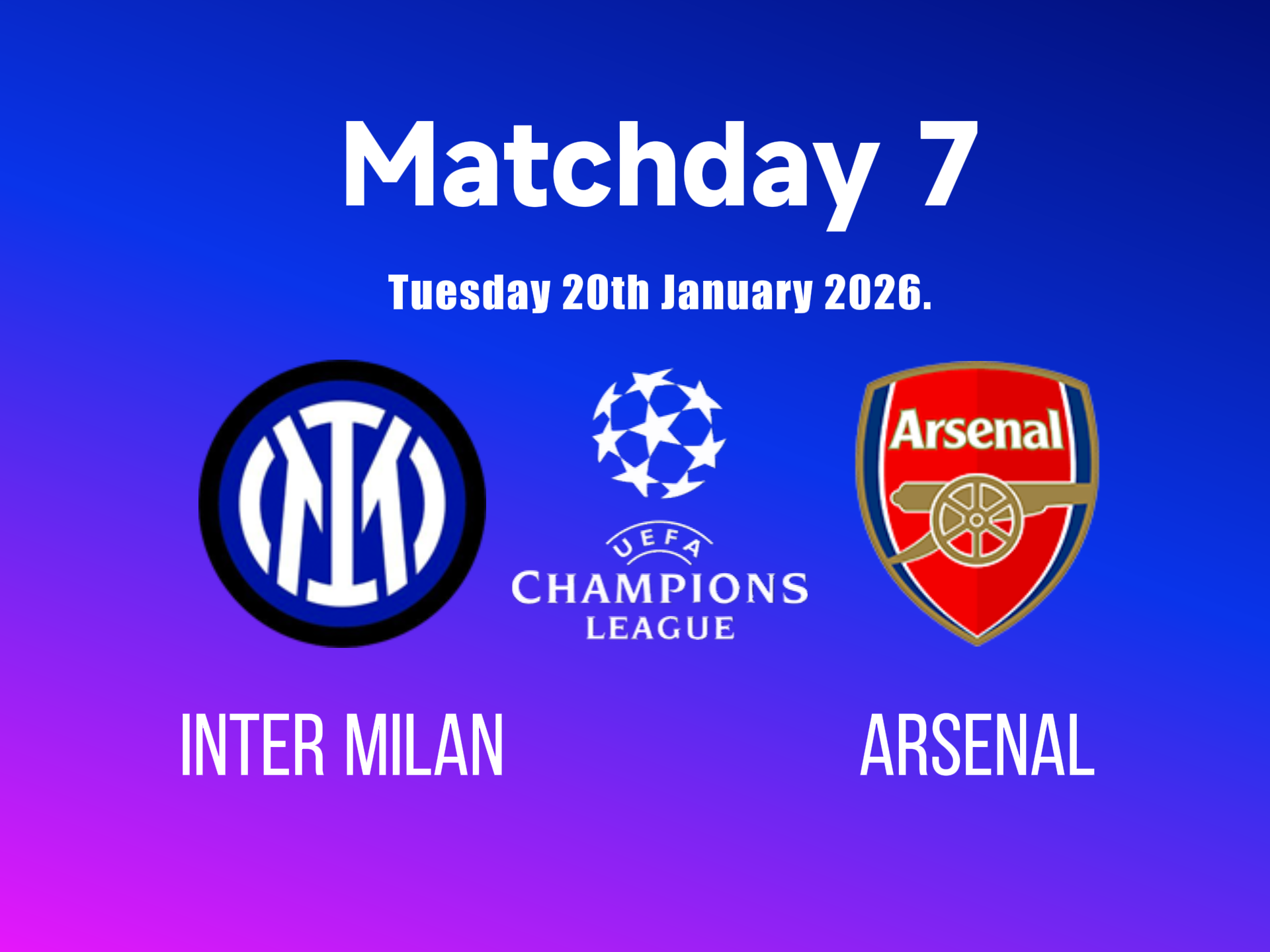 Inter Milan vs Arsenal