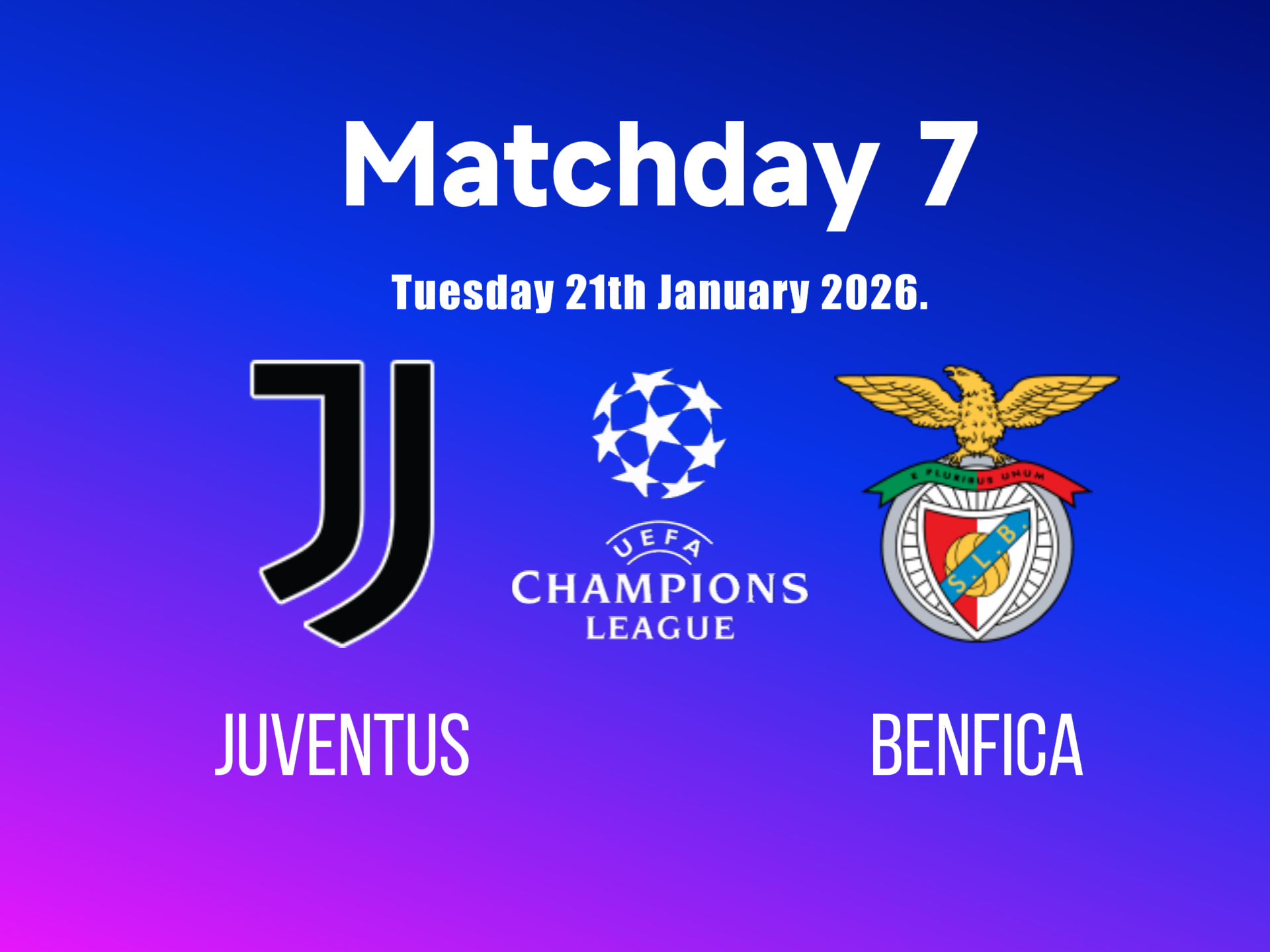 Juventus vs Benfica