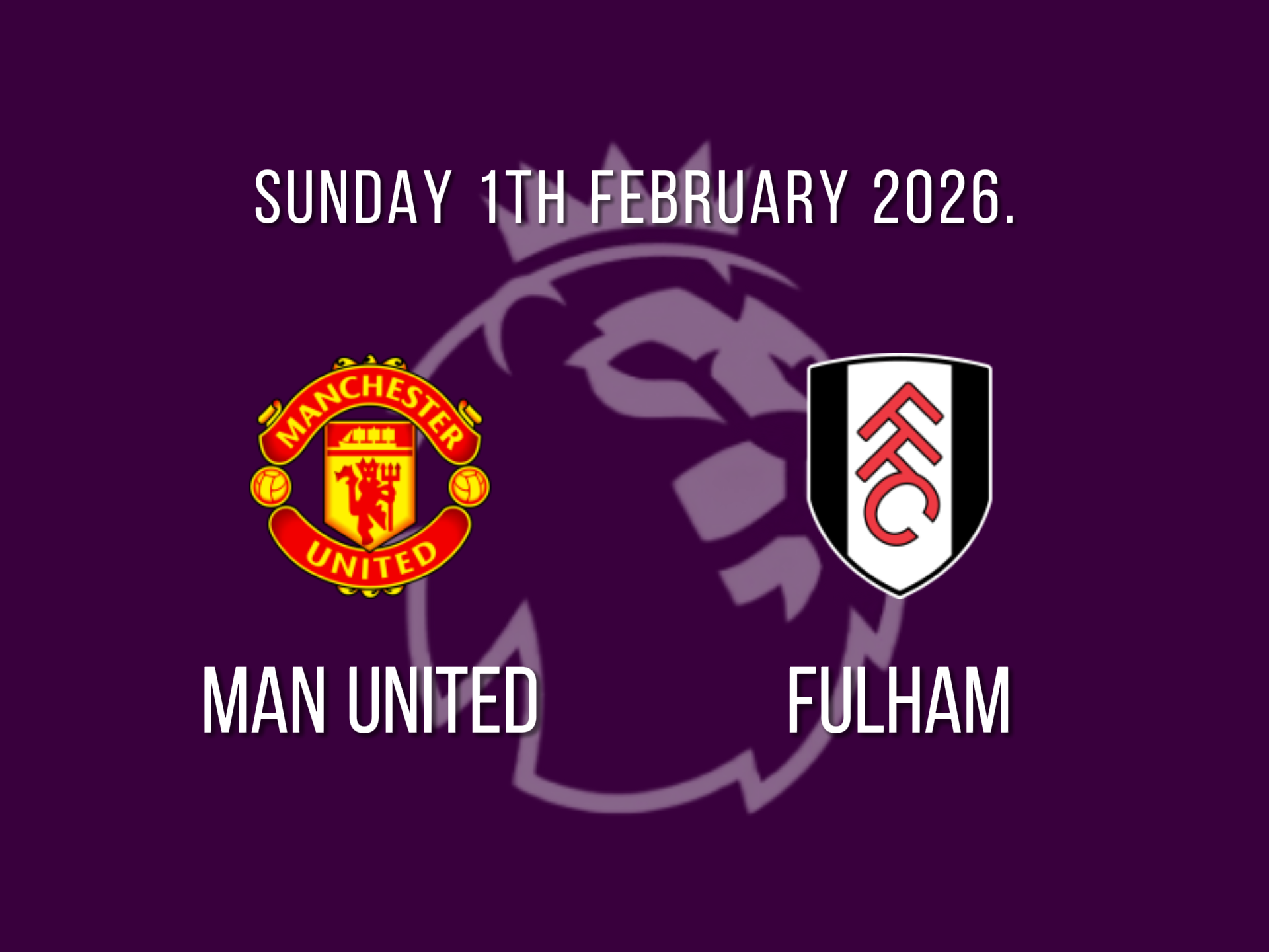 Manchester United vs Fulham
